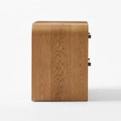 Sutton 2-Drawer White Oak Wood Nightstand -Optimal Furniture Store SuttonOakNightstandSDSSF23