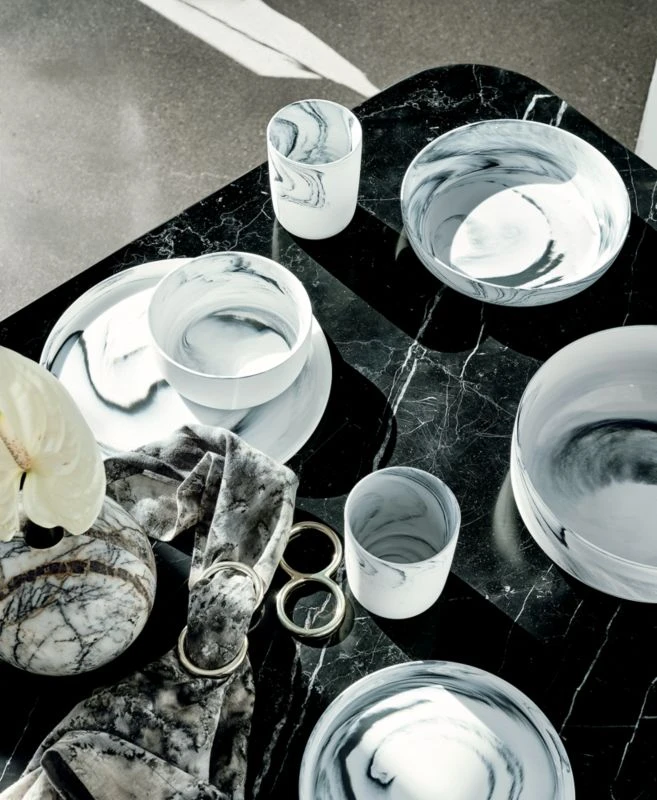 Swirl Black And White Pasta Bowl 5 Swirl Black And White Pasta Bowl - Image 5