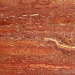 T Red Travertine Side Table Short -Optimal Furniture Store TMarbleRedSdTableTallAV3SSF23