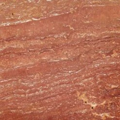 T Red Travertine Side Table Short -Optimal Furniture Store TMarbleRedSdTableTallAV4SSF23