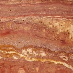 T Red Travertine Side Table Short -Optimal Furniture Store TMarbleRedSdTableTallAV5SSF23