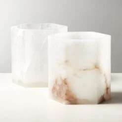 Talia Alabaster Hurricane Candle Holder -Optimal Furniture Store TaliaAlabasterHurricaneAV2SHF21