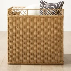 Tamra Natural Rattan Storage Basket -Optimal Furniture Store TamraNatRttnBasketAV4SHS23