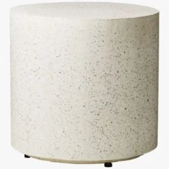 Terrazzo White Outdoor Side Table -Optimal Furniture Store TerrazzoSideTableSOS19