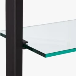 Tesso Black Metal Wall Mount Bookshelf -Optimal Furniture Store TessoBlackBookcaseAVF18