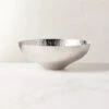 Thatch Hammered Polished Stainless Steel Serving Bowl