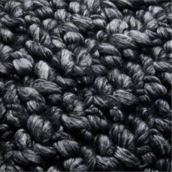 Tillie Black Wool Throw Pillow With Feather-Down Insert 20" -Optimal Furniture Store TillieWoolBlkPillow20X20inAV2SSF21