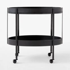 Toast Black Bar Cart -Optimal Furniture Store ToastBarCartSOSSF23