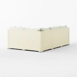 Tol 4-Piece Ivory Boucle Sectional Sofa -Optimal Furniture Store Tol4PcIvoryBoucleSect3QBSSF23