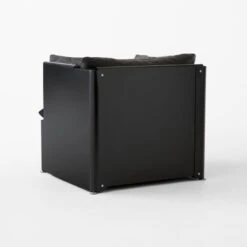 Tol Black Leather Chair -Optimal Furniture Store TolBlackLeatherChair3QBSSF23