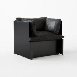 Tol Black Leather Chair -Optimal Furniture Store TolBlackLeatherChair3QSSF23