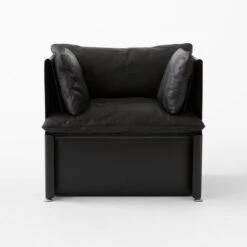 Tol Black Leather Chair -Optimal Furniture Store TolBlackLeatherChairSOSSF23
