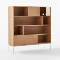 Trier Cerused Oak Bookcase 10 Trier Cerused Oak Bookcase -Optimal Furniture Store TrierBookcase3QAVSSS23