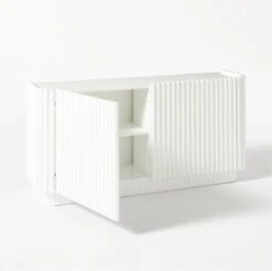 Truffle High-Gloss White Credenza -Optimal Furniture Store TruffleWhiteCredenza3QAVF20