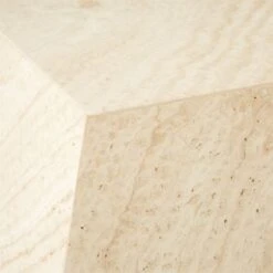 Tukul White Travertine Side Table -Optimal Furniture Store TukulSideTableAVSSF23