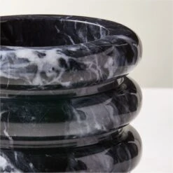Turk Black Marble Utensil Holder -Optimal Furniture Store TurkBlkMrblUtensilHolderAV3SHF22