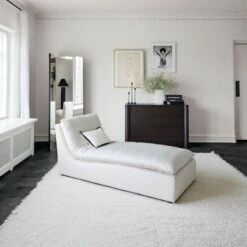 Eyelash Ivory Area Rug 5'x8' -Optimal Furniture Store TurnChaiseLoungeMR21