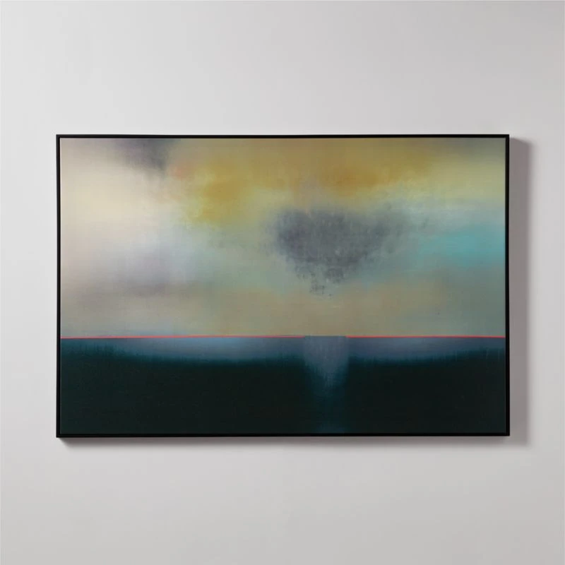 'Unmapped Viewing' Framed Oil Painting Reproduction By Mark Russell Jones 61''x41'' 1 'Unmapped Viewing' Framed Oil Painting Reproduction By Mark Russell Jones 61''x41''