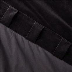 Black Velvet Window Curtain Panel 48''x96'' 7 Black Velvet Window Curtain Panel 48''x96'' -Optimal Furniture Store VelvetBlack96CurtainPnlAV3SHS23
