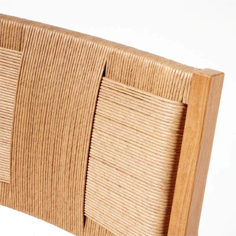 Roc Teak And Rattan Outdoor Dining Chair With Ivory Sunbrella® Cushion 7 Roc Teak And Rattan Outdoor Dining Chair With Ivory Sunbrella® Cushion - Image 7