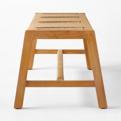 Roc Teak And Rattan Outdoor Dining Bench -Optimal Furniture Store VitetDiningBenchSDSSS23