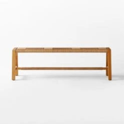 Roc Teak And Rattan Outdoor Dining Bench -Optimal Furniture Store VitetDiningBenchSOSSS23