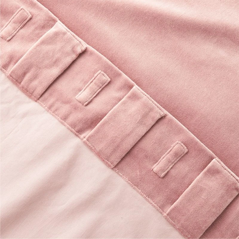 Orchid Mauve Organic Cotton Velvet Window Curtain Panel 48"x84'' 5 Orchid Mauve Organic Cotton Velvet Window Curtain Panel 48"x84'' - Image 5