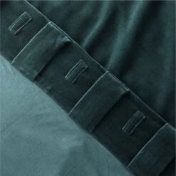 Dark Green Organic Cotton Velvet Window Curtain Panel 48"x84'' -Optimal Furniture Store VlvtDkGnOrgCtnCrtn96PnlAV4SHF23