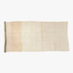 Vintage Handwoven Turkish Hemp Area Rug 5'2"x11'2"