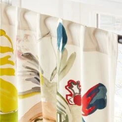 Jungle Floral Window Curtain Panel 48''x84'' -Optimal Furniture Store VntgFloral96CurtainPnlAV2SHS23