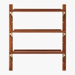 Walnut Modular Single Shelf 39.5" -Optimal Furniture Store WalnutMod39p5SingleShelfF18