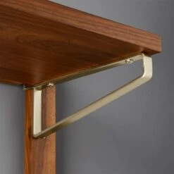 Walnut Modular Triple Shelf 88" -Optimal Furniture Store WalnutMod88TripleShelfRO2F18