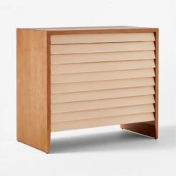 Wane Wood 2-Drawer File Cabinet With Vegan Leather Drawers -Optimal Furniture Store WaneWideFileCabinet3QSSS22