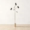 Watt Articulating Polished Nickel Floor Lamp