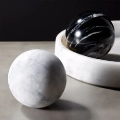 White Marble Sphere Object 6 White Marble Sphere Object -Optimal Furniture Store WhiteMarbleSphereGroupFHS18