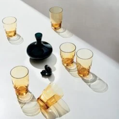Domenica Glass Decanter 15 Domenica Glass Decanter -Optimal Furniture Store WhitneyAmberDrinkwareJN21 1x1