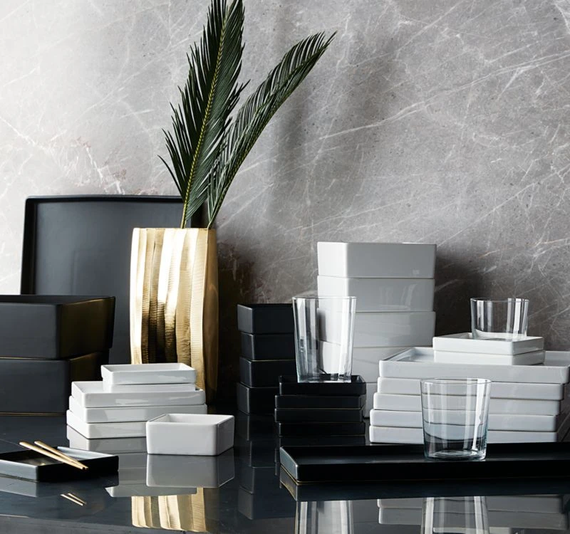 Bento Square Matte Black Serving Platter 3 Bento Square Matte Black Serving Platter - Image 3