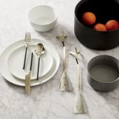 Crisp Matte White Salad Plats Set Of 8 -Optimal Furniture Store crispmattewhitedinnerwareJL17 1