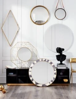 Judy Black Bust Sculpture -Optimal Furniture Store diamondbrasswallmirrorportholeJL17