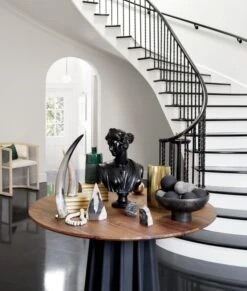 Judy Black Bust Sculpture -Optimal Furniture Store waterbuffalohornjudyACJL17